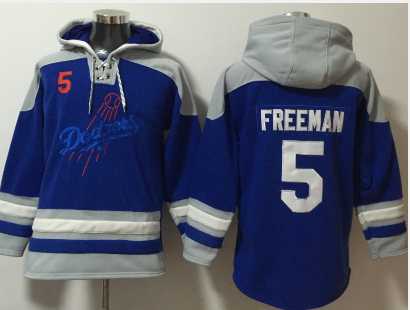 Los Angeles Dodgers #5 Freddie Freeman Blue Ageless Must Have Lace Up Pullover Hoodie,We sell and wholesale Los Angeles Dodgers #5 Freddie Freeman Blue Ageless Must Have Lace Up Pullover Hoodie on line form chian!